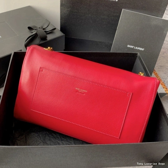 Tony Luxuries SMOOTH YSL REVERSIBLE MEDIUM KATE IN LEATHER SUEDE AND 0709